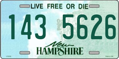 NH license plate 1435626