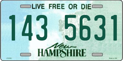 NH license plate 1435631