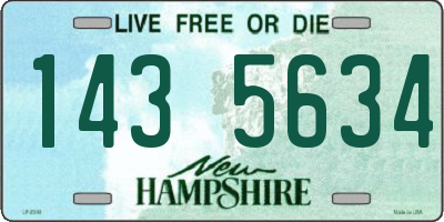 NH license plate 1435634