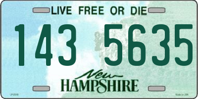 NH license plate 1435635