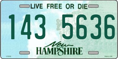 NH license plate 1435636