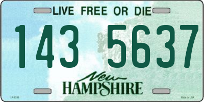 NH license plate 1435637