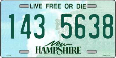 NH license plate 1435638