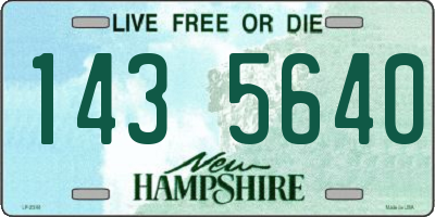 NH license plate 1435640