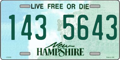 NH license plate 1435643