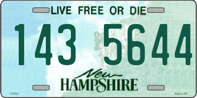 NH license plate 1435644
