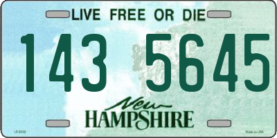 NH license plate 1435645