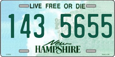 NH license plate 1435655