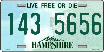 NH license plate 1435656