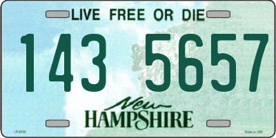 NH license plate 1435657