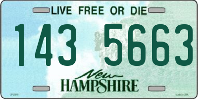 NH license plate 1435663