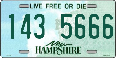 NH license plate 1435666