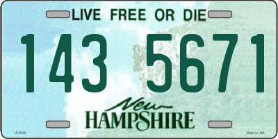 NH license plate 1435671