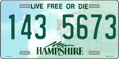 NH license plate 1435673