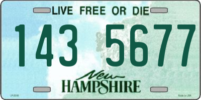 NH license plate 1435677