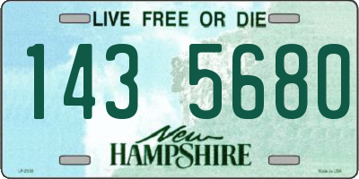 NH license plate 1435680
