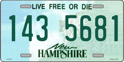 NH license plate 1435681