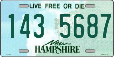 NH license plate 1435687