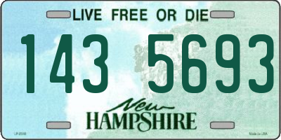 NH license plate 1435693