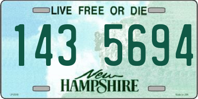 NH license plate 1435694