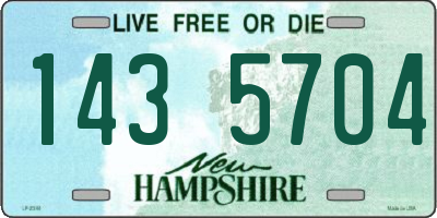 NH license plate 1435704