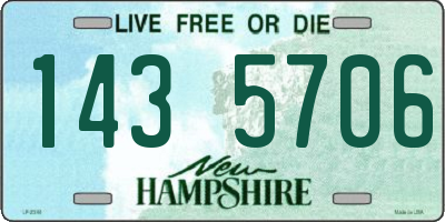 NH license plate 1435706