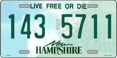 NH license plate 1435711