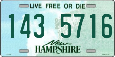 NH license plate 1435716