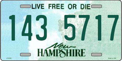 NH license plate 1435717