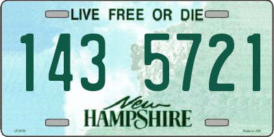 NH license plate 1435721