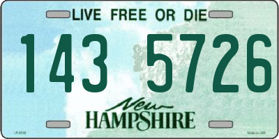 NH license plate 1435726