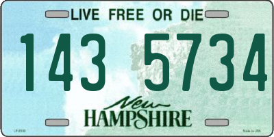 NH license plate 1435734