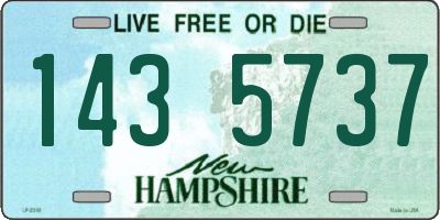 NH license plate 1435737