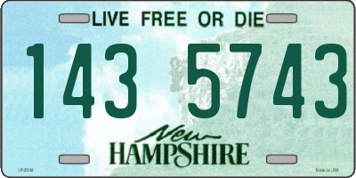 NH license plate 1435743