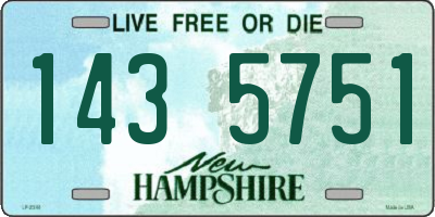 NH license plate 1435751