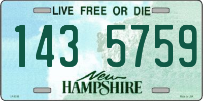 NH license plate 1435759