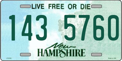 NH license plate 1435760