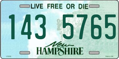NH license plate 1435765
