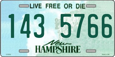 NH license plate 1435766