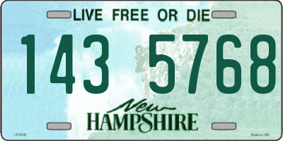 NH license plate 1435768