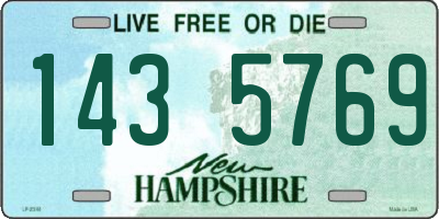 NH license plate 1435769