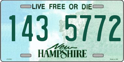 NH license plate 1435772