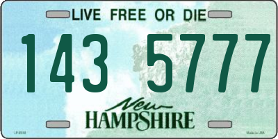 NH license plate 1435777