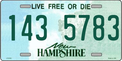 NH license plate 1435783