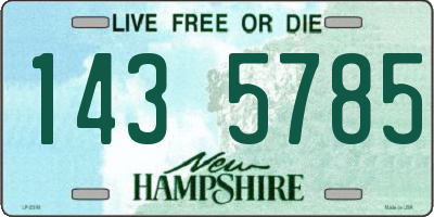 NH license plate 1435785