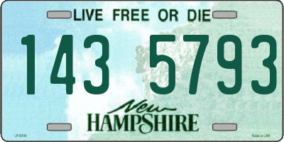 NH license plate 1435793