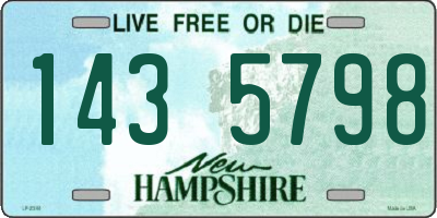 NH license plate 1435798
