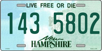 NH license plate 1435802