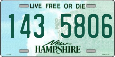 NH license plate 1435806