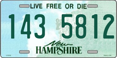 NH license plate 1435812